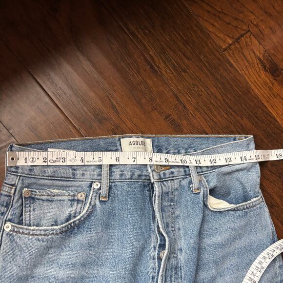 Agolde 90’s Pinch Waist High Rise Straight Jeans Navigate Sz 28 - Picture 6 of 12